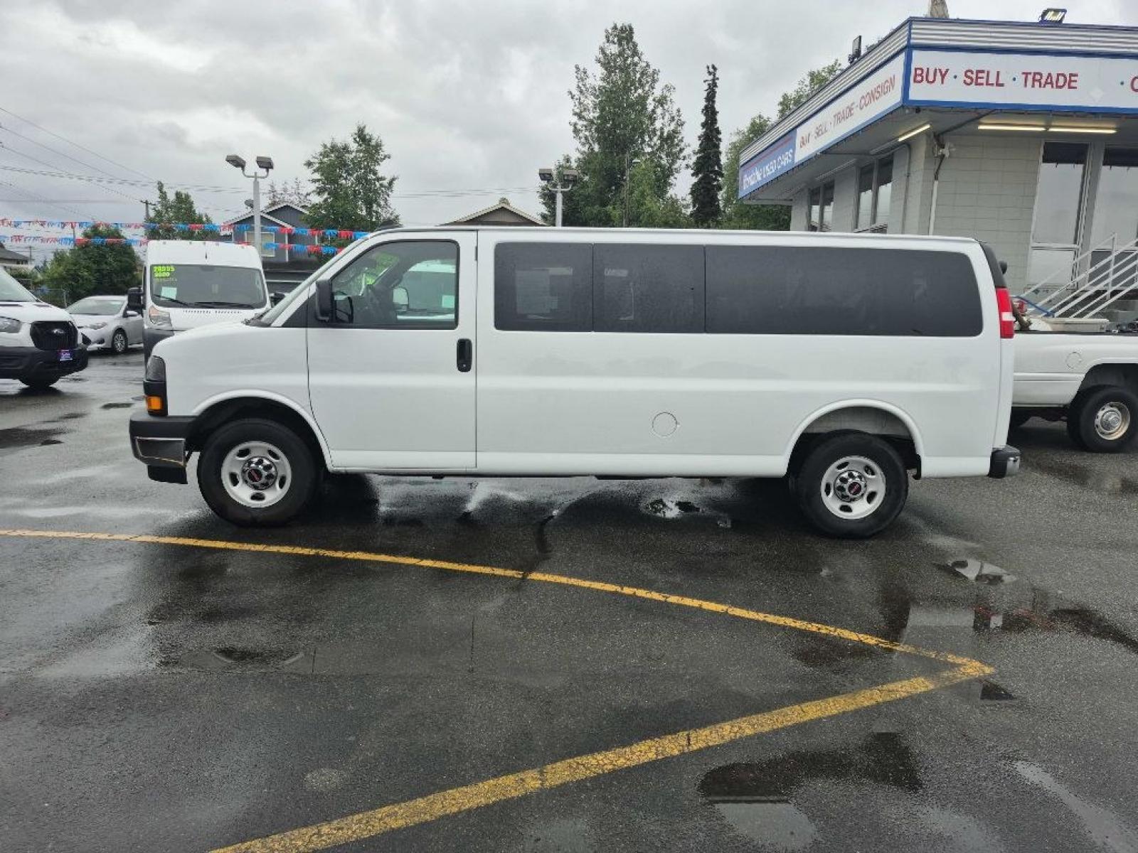 2025 WHITE GMC SAVANA G3500 LT (1GJZ7PF75S1) with an 6.6L engine, Automatic transmission, located at 929 East 8th Ave, Anchorage, AK, 99501, (907) 274-2277, 61.214783, -149.866074 - Photo#1