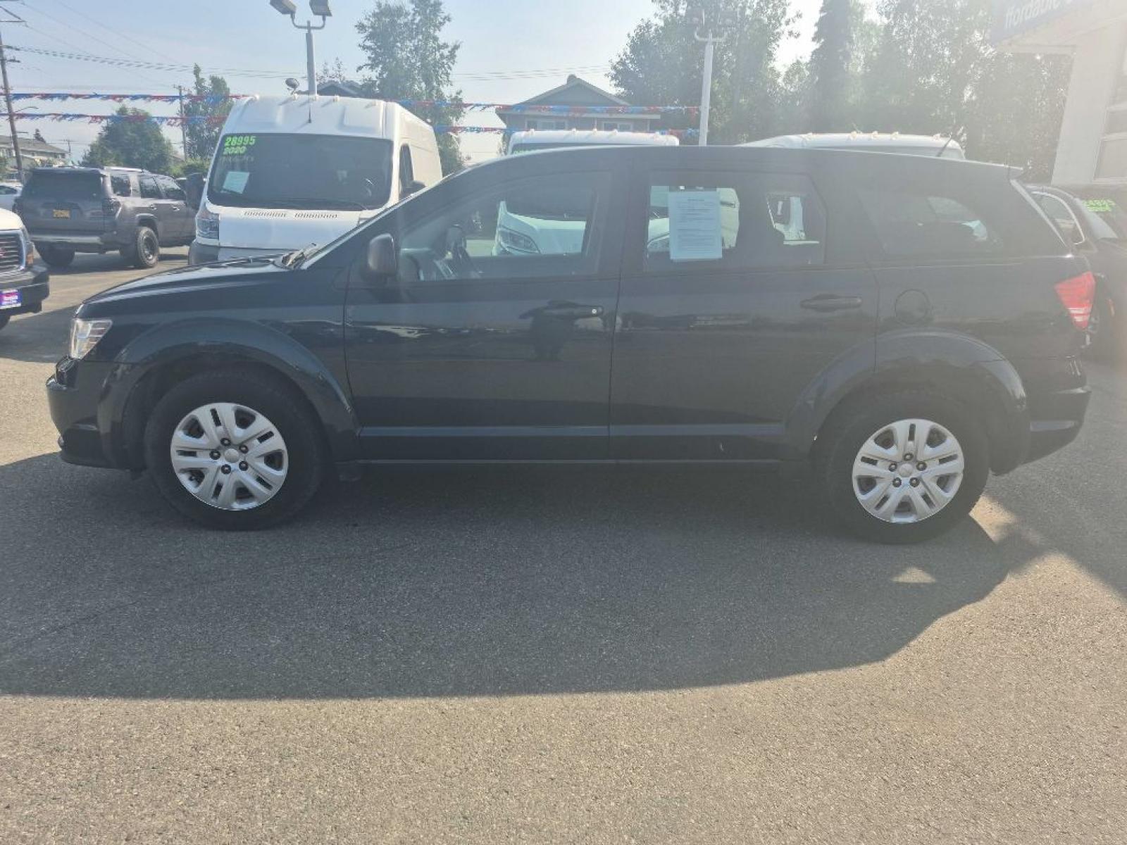2015 BLACK DODGE JOURNEY SE (3C4PDCAB9FT) with an 2.4L engine, Automatic transmission, located at 929 East 8th Ave, Anchorage, AK, 99501, (907) 274-2277, 61.214783, -149.866074 - Photo#1