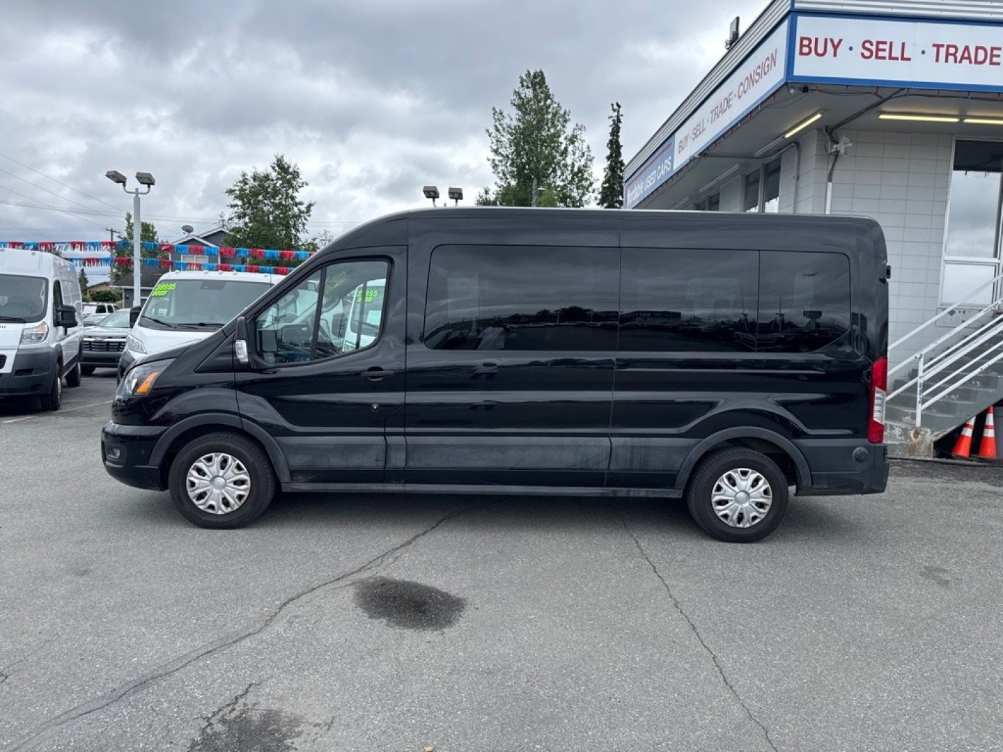 2024 BLACK FORD TRANSIT T-350 (1FBAX2C8XRK) with an 3.5L engine, Automatic transmission, located at 929 East 8th Ave, Anchorage, AK, 99501, (907) 274-2277, 61.214783, -149.866074- Photo#1