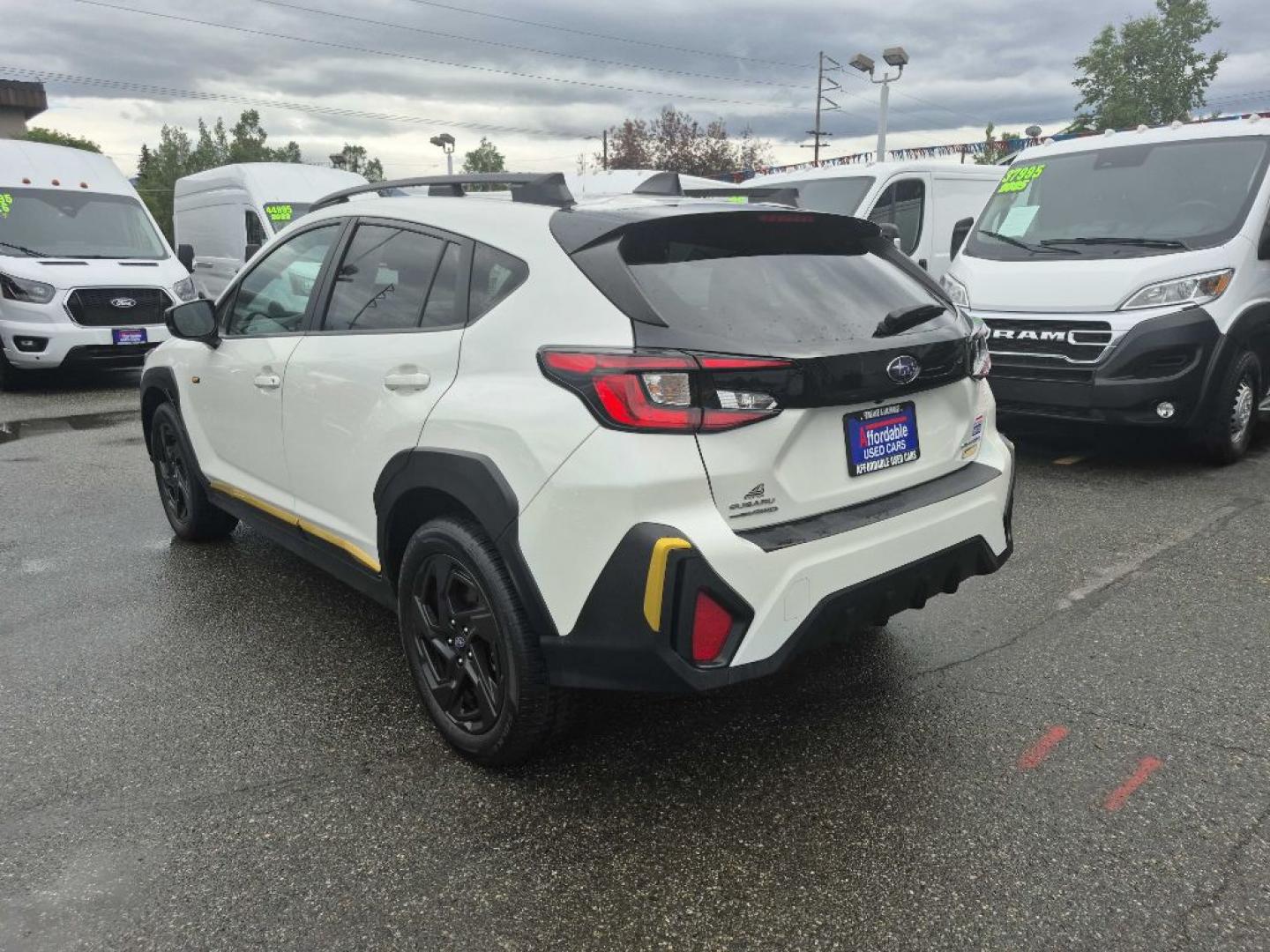 2024 WHITE SUBARU CROSSTREK SPORT (4S4GUHF69R3) with an 2.5L engine, Continuously Variable transmission, located at 929 East 8th Ave, Anchorage, AK, 99501, (907) 274-2277, 61.214783, -149.866074- Photo#2