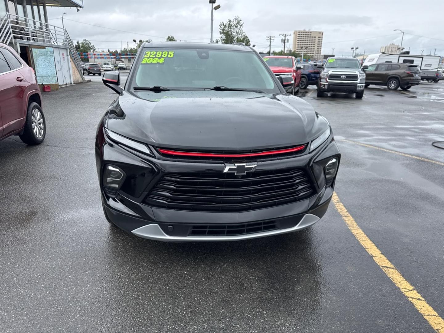 2024 BLACK CHEVROLET BLAZER 3LT (3GNKBJRS9RS) with an 3.6L engine, Automatic transmission, located at 929 East 8th Ave, Anchorage, AK, 99501, (907) 274-2277, 61.214783, -149.866074- Photo#0