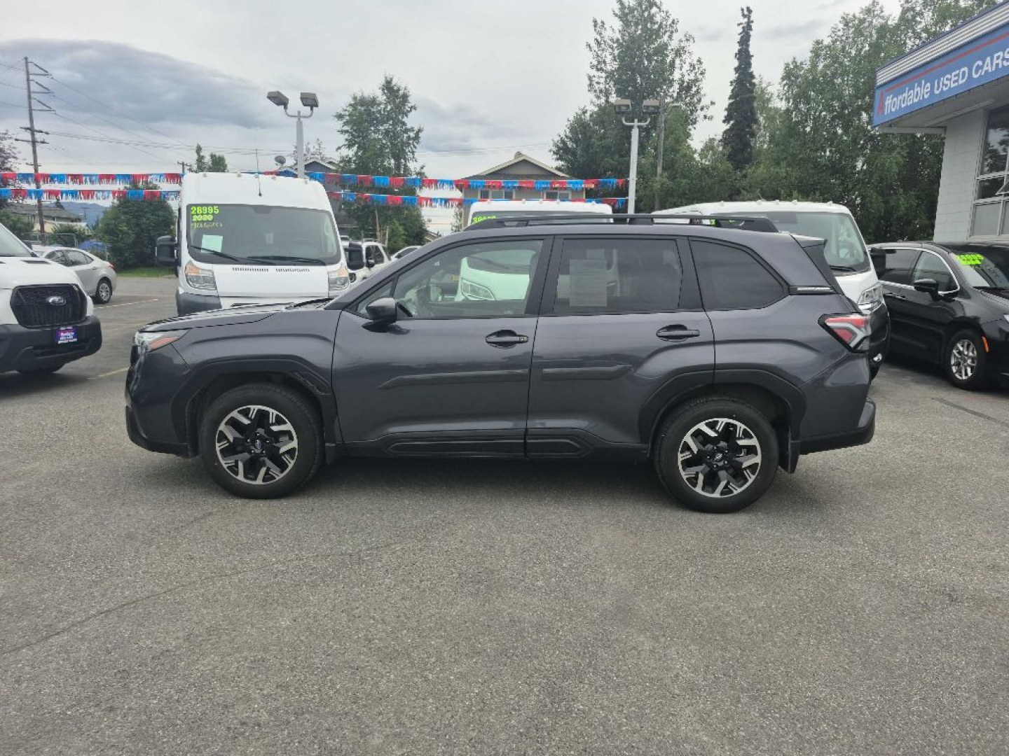 2025 GREY SUBARU FORESTER PREMIUM (JF2SLDDC9SH) with an 2.5L engine, Continuously Variable transmission, located at 929 East 8th Ave, Anchorage, AK, 99501, (907) 274-2277, 61.214783, -149.866074- Photo#1