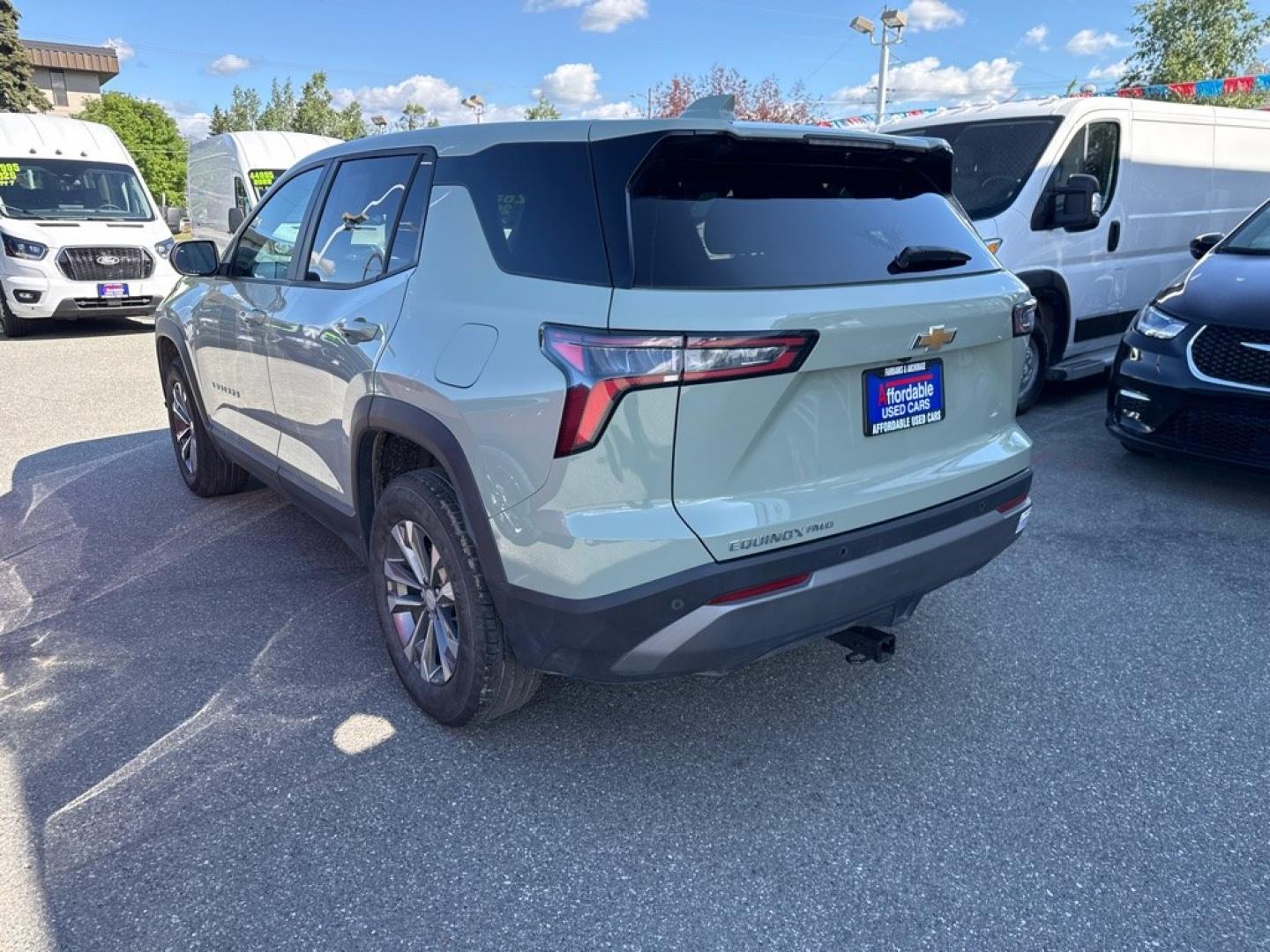 2025 GREEN CHEVROLET EQUINOX LT (3GNAXPEG0SL) with an 1.5L engine, Automatic transmission, located at 929 East 8th Ave, Anchorage, AK, 99501, (907) 274-2277, 61.214783, -149.866074- Photo#1