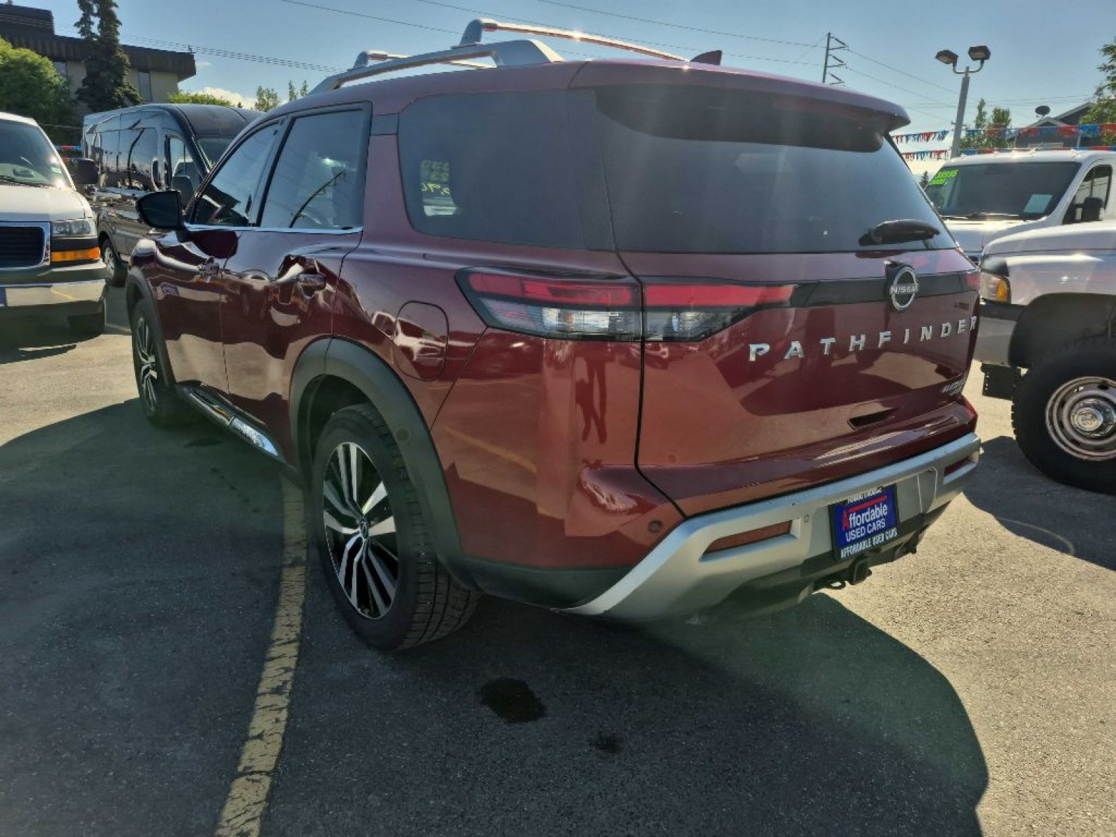 2023 RED NISSAN PATHFINDER PLATINUM (5N1DR3DJ7PC) with an 3.5L engine, Automatic transmission, located at 929 East 8th Ave, Anchorage, AK, 99501, (907) 274-2277, 61.214783, -149.866074 - Photo#2