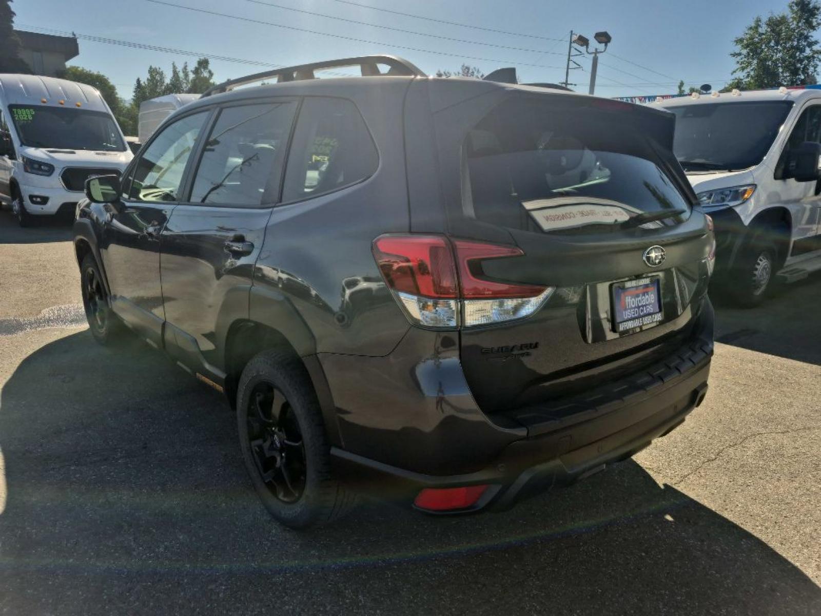 2023 GRAY SUBARU FORESTER WILDERNESS (JF2SKAMC4PH) with an 2.5L engine, Continuously Variable transmission, located at 929 East 8th Ave, Anchorage, AK, 99501, (907) 274-2277, 61.214783, -149.866074 - Photo#2