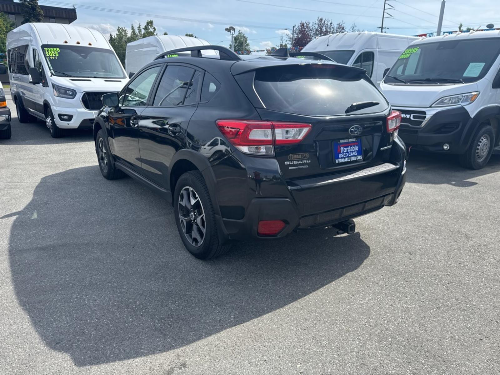 2018 BLACK SUBARU CROSSTREK PREMIUM (JF2GTABC9JH) with an 2.0L engine, 6-Speed Manual transmission, located at 929 East 8th Ave, Anchorage, AK, 99501, (907) 274-2277, 61.214783, -149.866074 - Photo#3