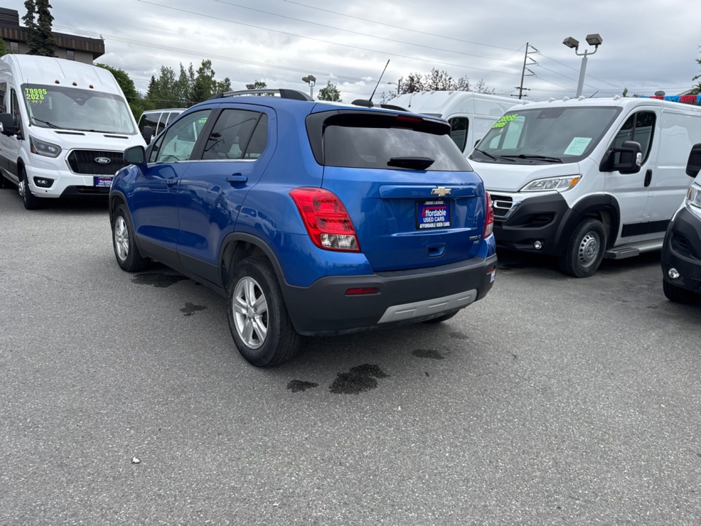 2015 BLUE CHEVROLET TRAX 1LT (KL7CJRSB8FB) with an 1.4L engine, Automatic transmission, located at 929 East 8th Ave, Anchorage, AK, 99501, (907) 274-2277, 61.214783, -149.866074- Photo#3