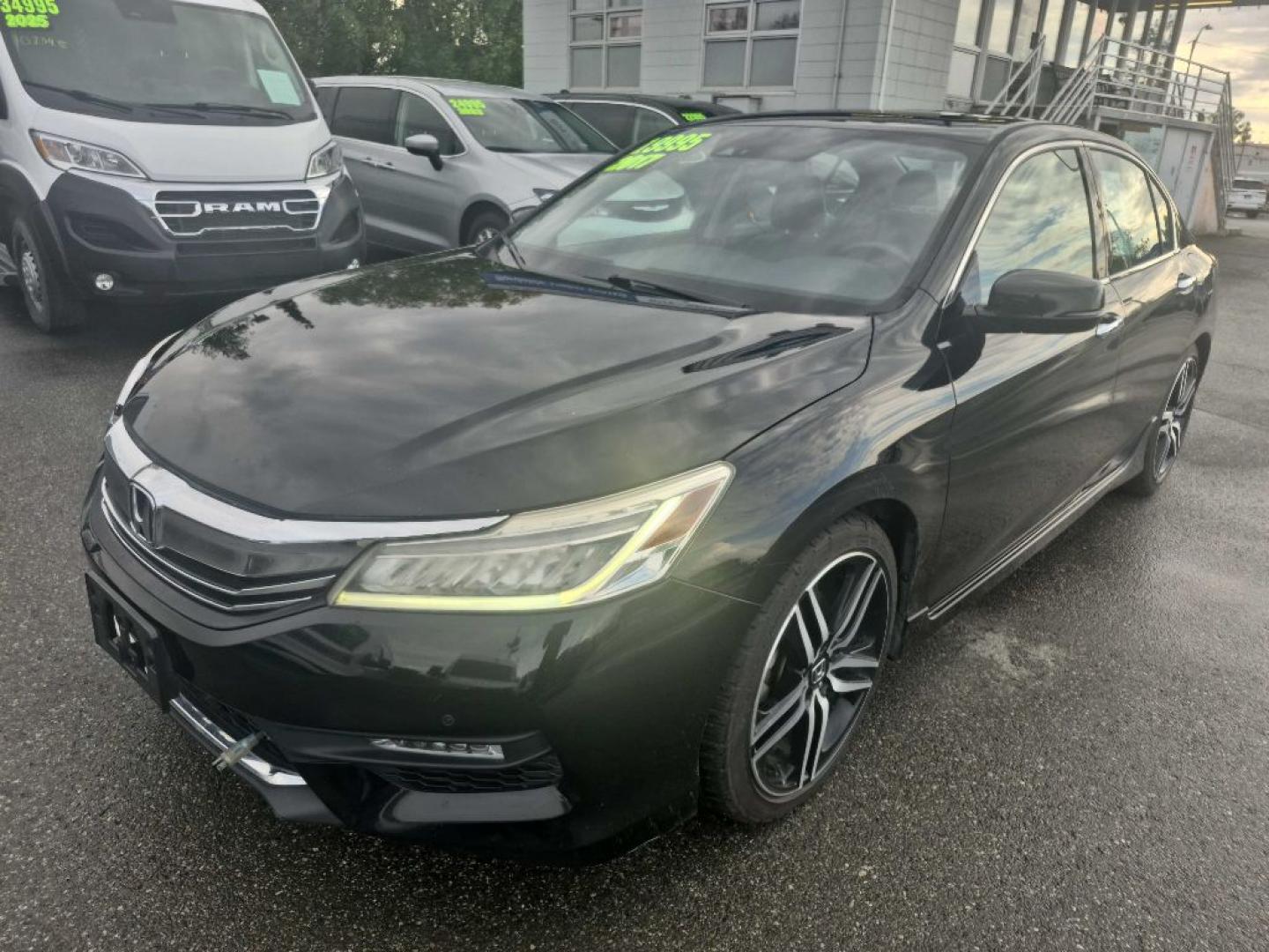 2017 BLACK HONDA ACCORD TOURING (1HGCR3F94HA) with an 3.5L engine, Automatic transmission, located at 929 East 8th Ave, Anchorage, AK, 99501, (907) 274-2277, 61.214783, -149.866074- Photo#0