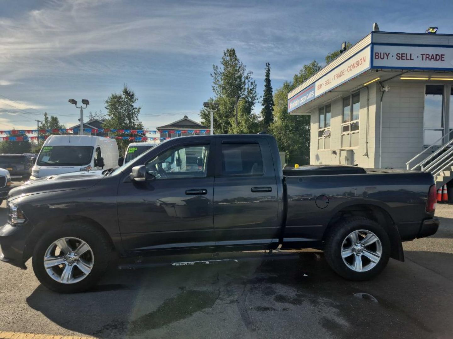 2014 BLACK RAM 1500 SPORT (1C6RR7HTXES) with an 5.7L engine, Automatic transmission, located at 929 East 8th Ave, Anchorage, AK, 99501, (907) 274-2277, 61.214783, -149.866074- Photo#1