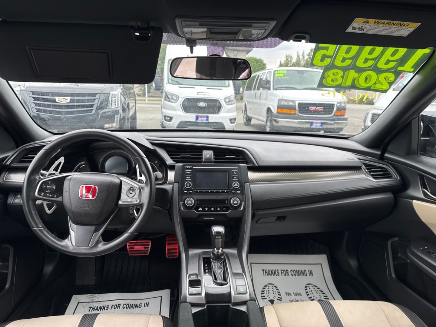 2018 GREY HONDA CIVIC SPORT (SHHFK7H4XJU) with an 1.5L engine, Continuously Variable transmission, located at 929 East 8th Ave, Anchorage, AK, 99501, (907) 274-2277, 61.214783, -149.866074- Photo#3