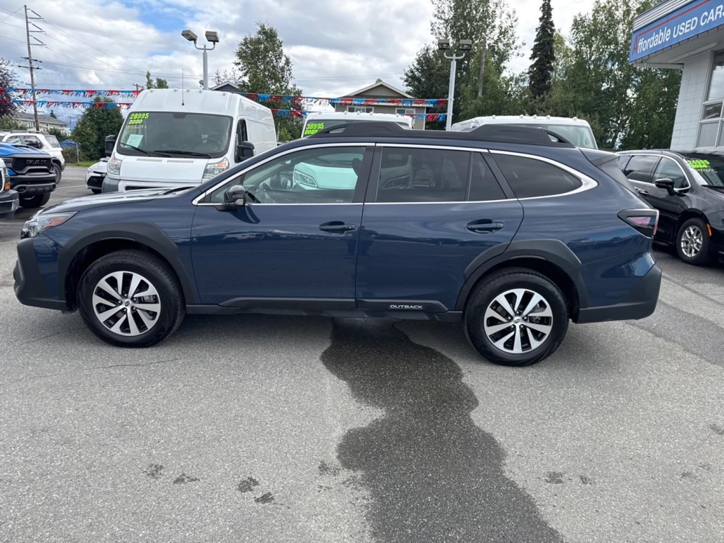 2024 BLUE SUBARU OUTBACK PREMIUM (4S4BTAFC3R3) with an 2.5L engine, Continuously Variable transmission, located at 929 East 8th Ave, Anchorage, AK, 99501, (907) 274-2277, 61.214783, -149.866074- Photo#1