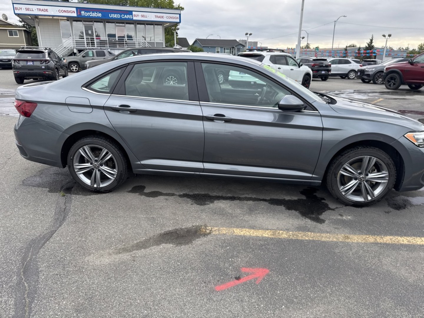 2024 GRAY VOLKSWAGEN JETTA SE SE (3VWEM7BU9RM) with an 1.5L engine, Automatic transmission, located at 929 East 8th Ave, Anchorage, AK, 99501, (907) 274-2277, 61.214783, -149.866074- Photo#1
