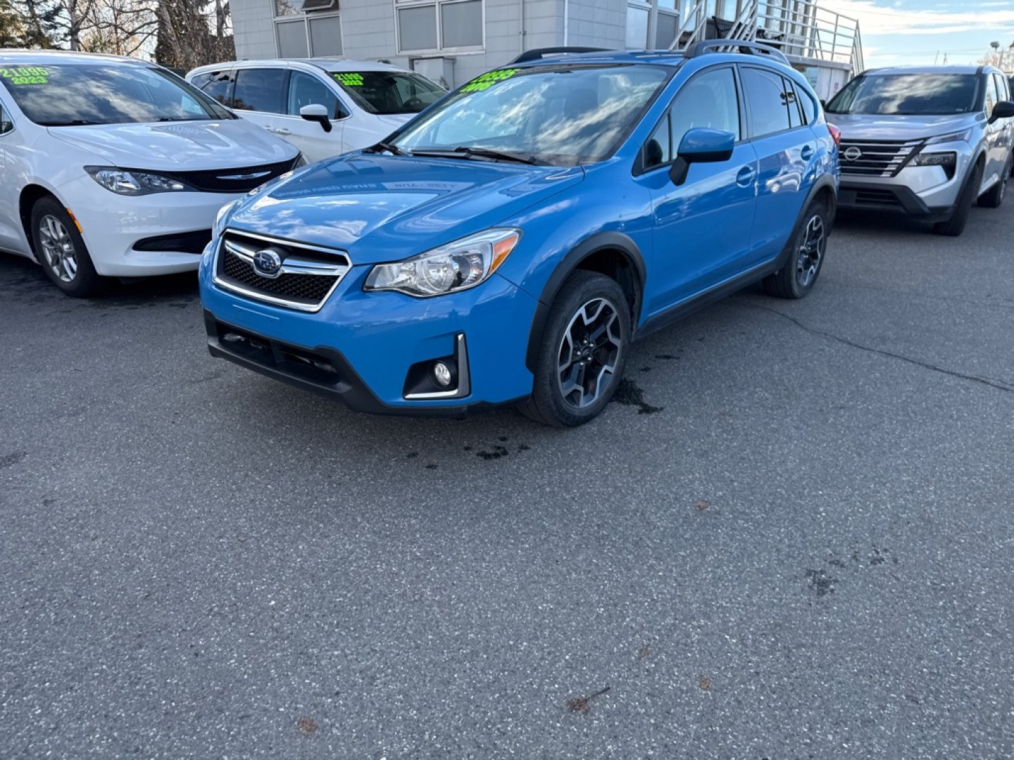 2016 BLUE SUBARU CROSSTREK PREMIUM (JF2GPABC4G8) with an 2.0L engine, 5-Speed Manual transmission, located at 929 East 8th Ave, Anchorage, AK, 99501, (907) 274-2277, 61.214783, -149.866074- Photo#0