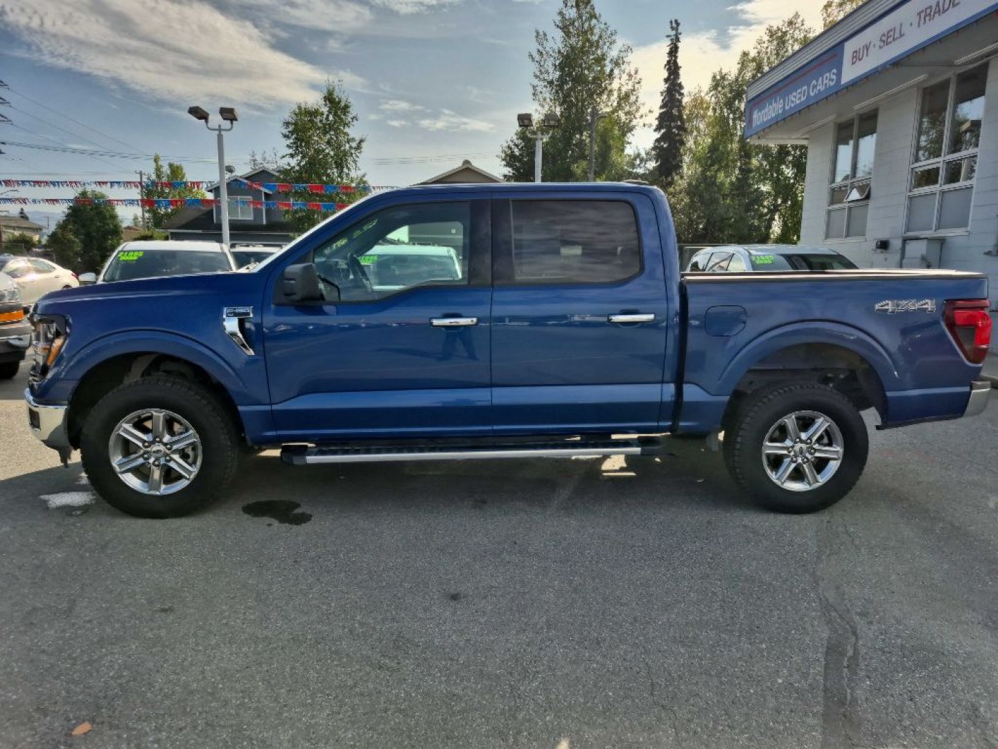2025 BLUE FORD F150 XLT (1FTFW3L84SK) with an 3.5L engine, Automatic transmission, located at 929 East 8th Ave, Anchorage, AK, 99501, (907) 274-2277, 61.214783, -149.866074- Photo#1