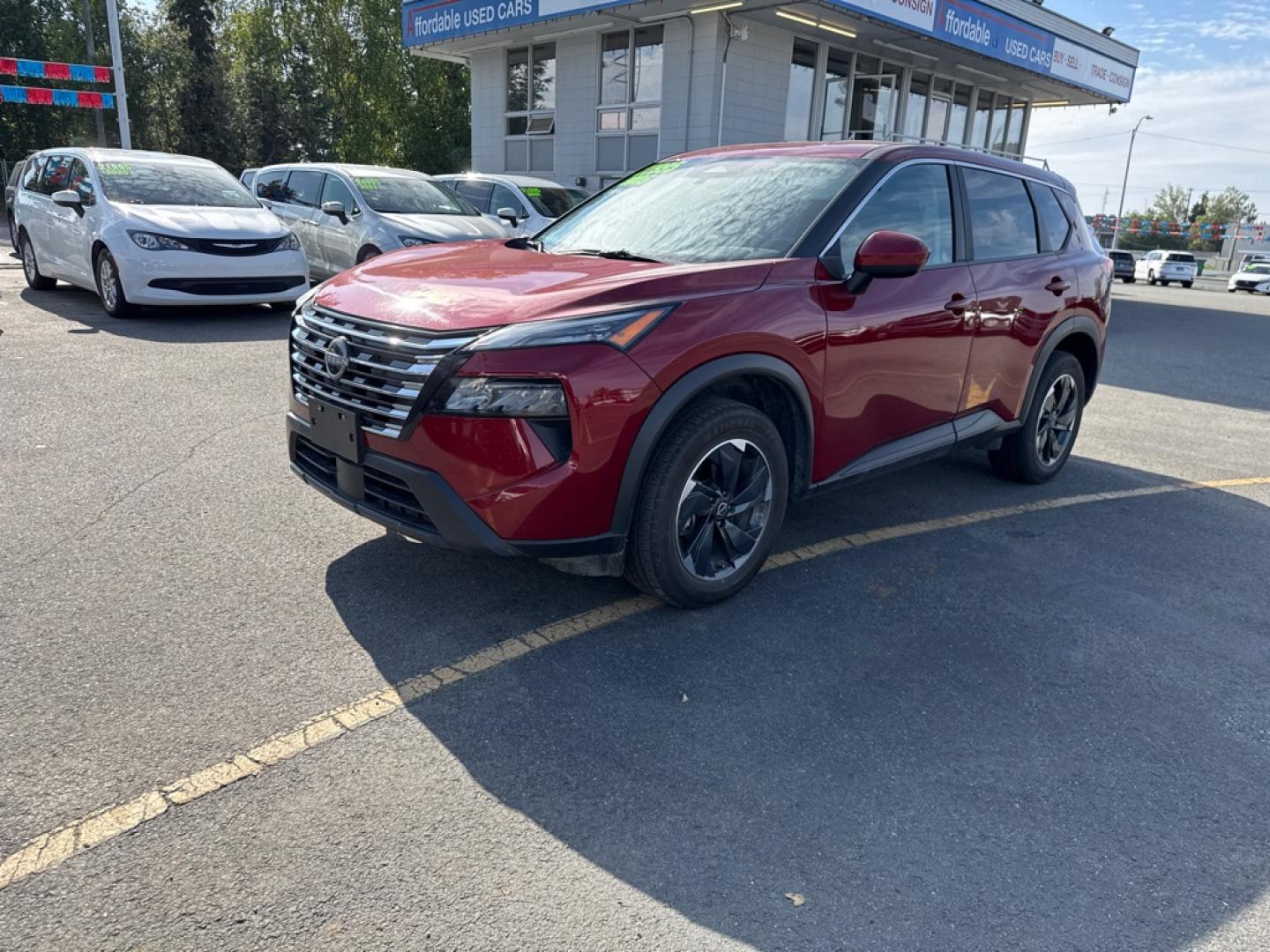 2025 RED NISSAN ROGUE SV SV (5N1BT3BB1SC) with an 1.5L engine, Continuously Variable transmission, located at 929 East 8th Ave, Anchorage, AK, 99501, (907) 274-2277, 61.214783, -149.866074- Photo#0