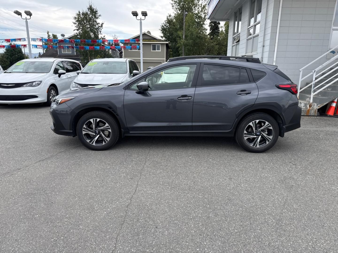 2024 GRAY SUBARU CROSSTREK PREMIUM (JF2GUADCXRH) with an 2.0L engine, Continuously Variable transmission, located at 929 East 8th Ave, Anchorage, AK, 99501, (907) 274-2277, 61.214783, -149.866074- Photo#1