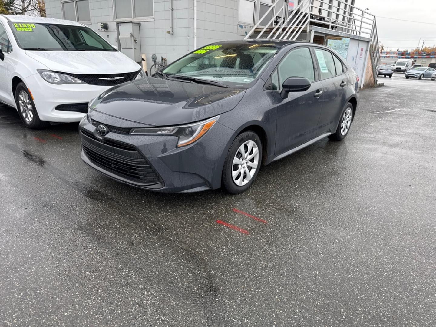 2024 GRAY TOYOTA COROLLA LE LE (5YFB4MDE4RP) with an 2.0L engine, Continuously Variable transmission, located at 929 East 8th Ave, Anchorage, AK, 99501, (907) 274-2277, 61.214783, -149.866074- Photo#0