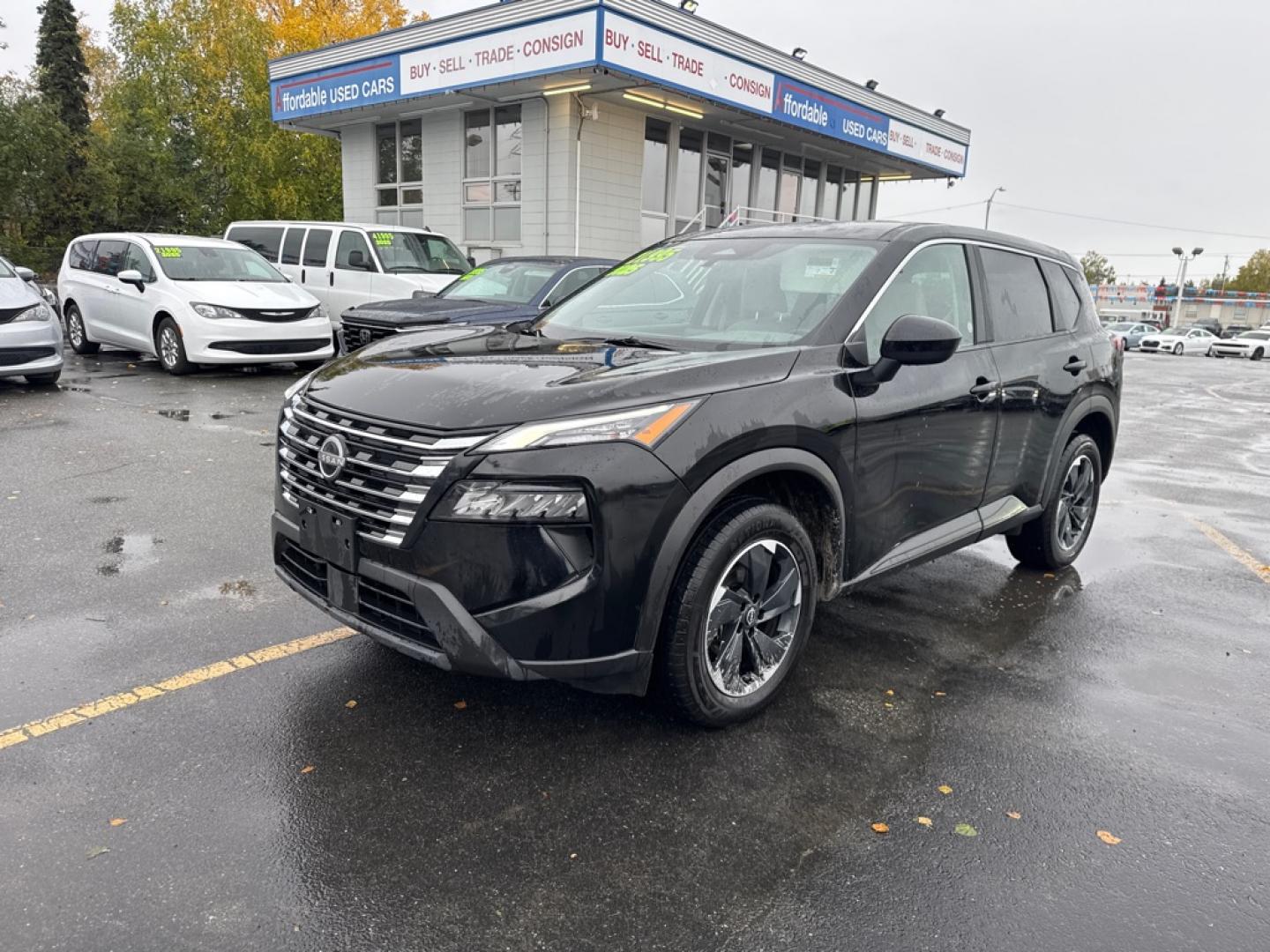 2025 BLACK NISSAN ROGUE SV SV (5N1BT3BB6SC) with an 1.5L engine, Continuously Variable transmission, located at 929 East 8th Ave, Anchorage, AK, 99501, (907) 274-2277, 61.214783, -149.866074- Photo#0