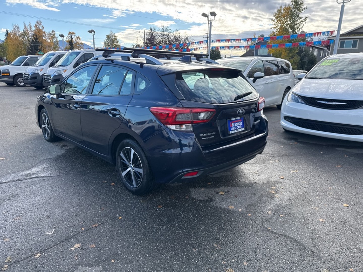 2021 BLUE SUBARU IMPREZA PREMIUM (4S3GTAD60M3) with an 2.0L engine, Continuously Variable transmission, located at 929 East 8th Ave, Anchorage, AK, 99501, (907) 274-2277, 61.214783, -149.866074- Photo#4