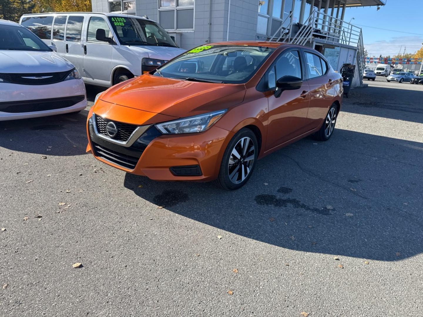 2022 ORANGE NISSAN VERSA SR (3N1CN8FV2NL) with an 1.6L engine, Automatic transmission, located at 929 East 8th Ave, Anchorage, AK, 99501, (907) 274-2277, 61.214783, -149.866074- Photo#0