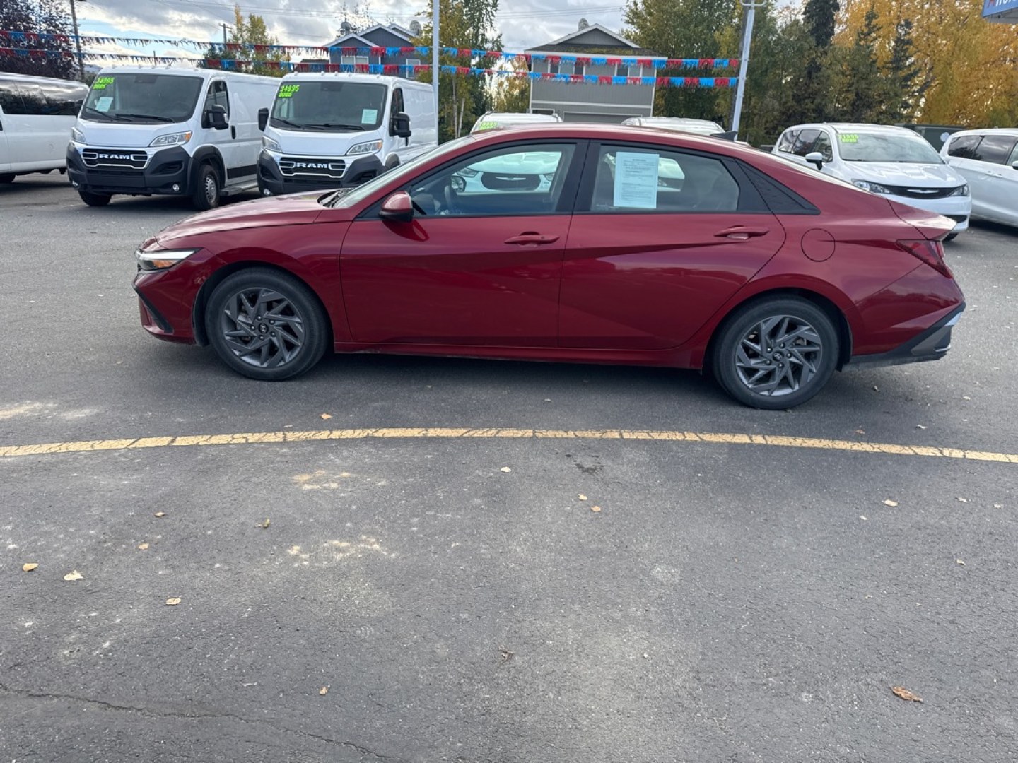 2024 RED HYUNDAI ELANTRA SEL SEL (KMHLM4DG9RU) with an 2.0L engine, Continuously Variable transmission, located at 929 East 8th Ave, Anchorage, AK, 99501, (907) 274-2277, 61.214783, -149.866074- Photo#1
