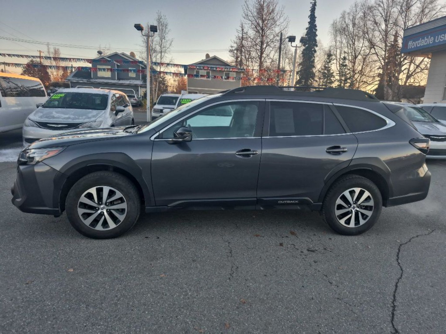 2025 GREY SUBARU OUTBACK PREMIUM (4S4BTAFC7S3) with an 2.5L engine, Continuously Variable transmission, located at 929 East 8th Ave, Anchorage, AK, 99501, (907) 274-2277, 61.214783, -149.866074- Photo#1