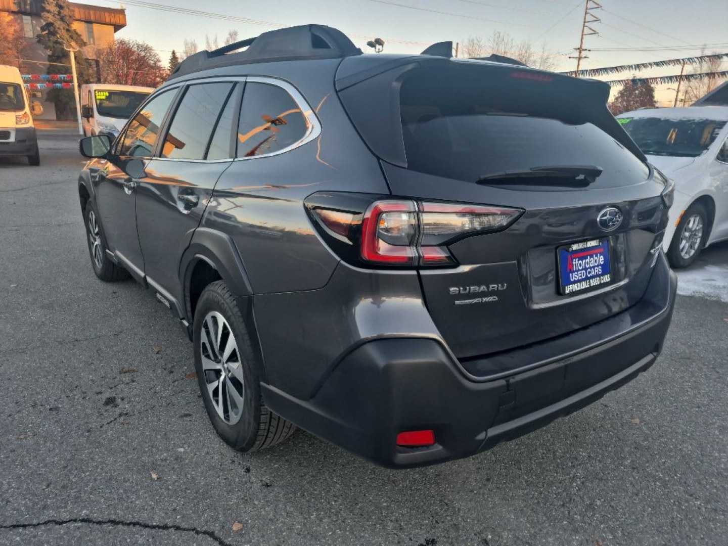 2025 GREY SUBARU OUTBACK PREMIUM (4S4BTAFC7S3) with an 2.5L engine, Continuously Variable transmission, located at 929 East 8th Ave, Anchorage, AK, 99501, (907) 274-2277, 61.214783, -149.866074- Photo#3