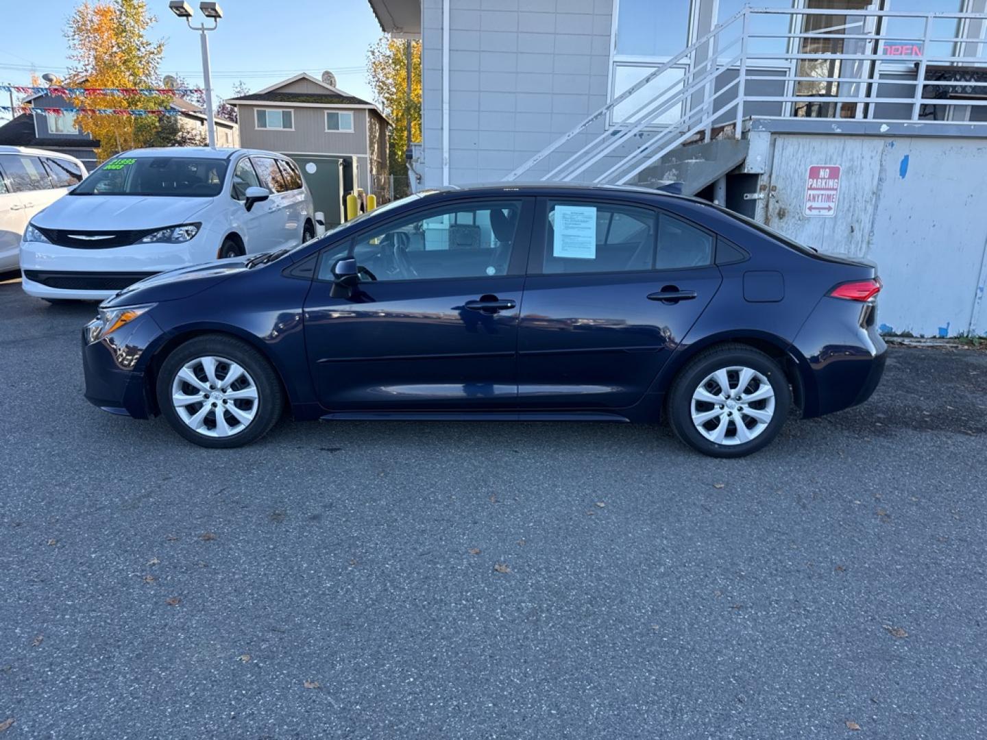 2024 BLUE TOYOTA COROLLA LE LE (5YFB4MDE4RP) with an 2.0L engine, Continuously Variable transmission, located at 929 East 8th Ave, Anchorage, AK, 99501, (907) 274-2277, 61.214783, -149.866074- Photo#1