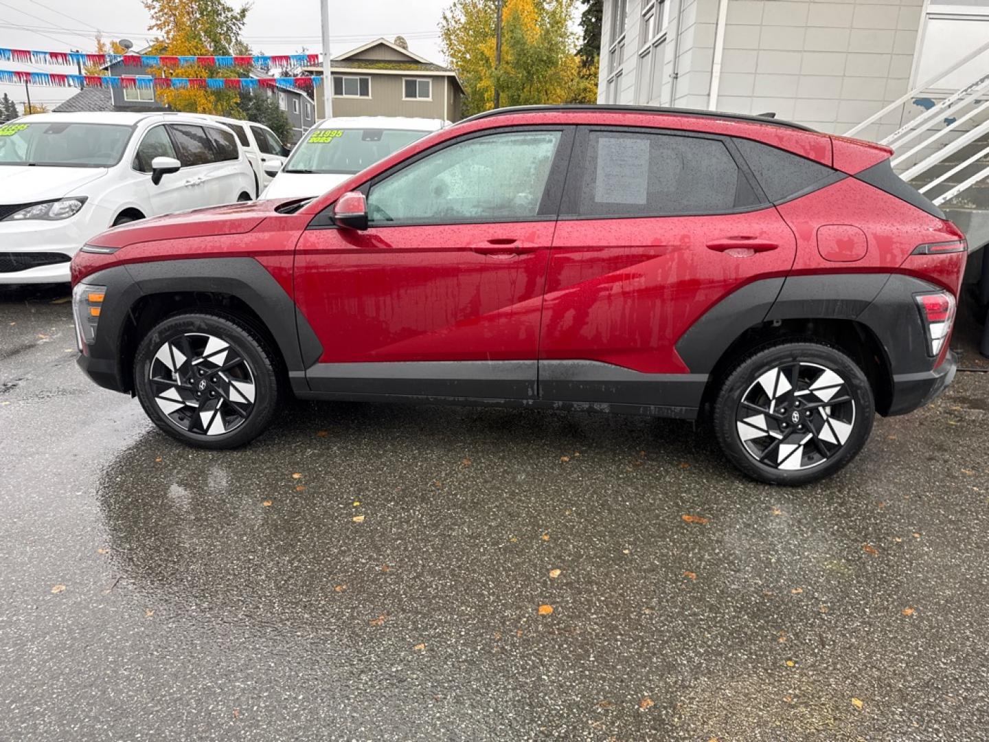2025 RED HYUNDAI KONA SEL SEL (KM8HBCAB5SU) with an 2.0L engine, Continuously Variable transmission, located at 929 East 8th Ave, Anchorage, AK, 99501, (907) 274-2277, 61.214783, -149.866074- Photo#1
