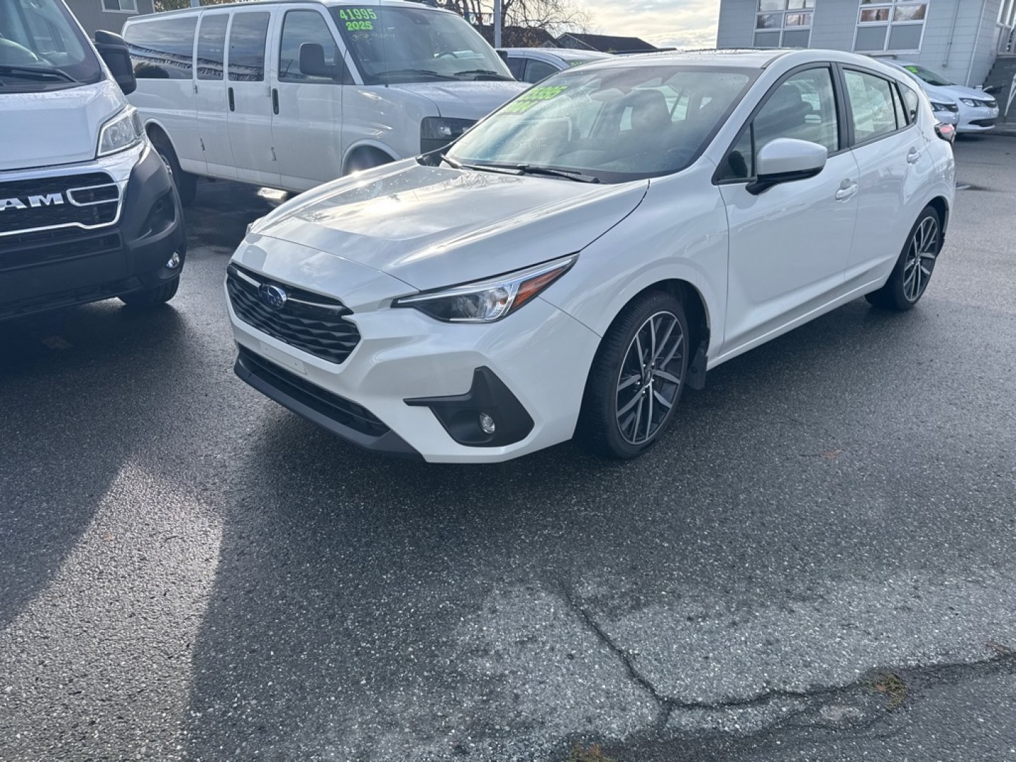 2024 WHITE SUBARU IMPREZA SPORT (JF1GUAFC9R8) with an 2.0L engine, Continuously Variable transmission, located at 929 East 8th Ave, Anchorage, AK, 99501, (907) 274-2277, 61.214783, -149.866074- Photo#0