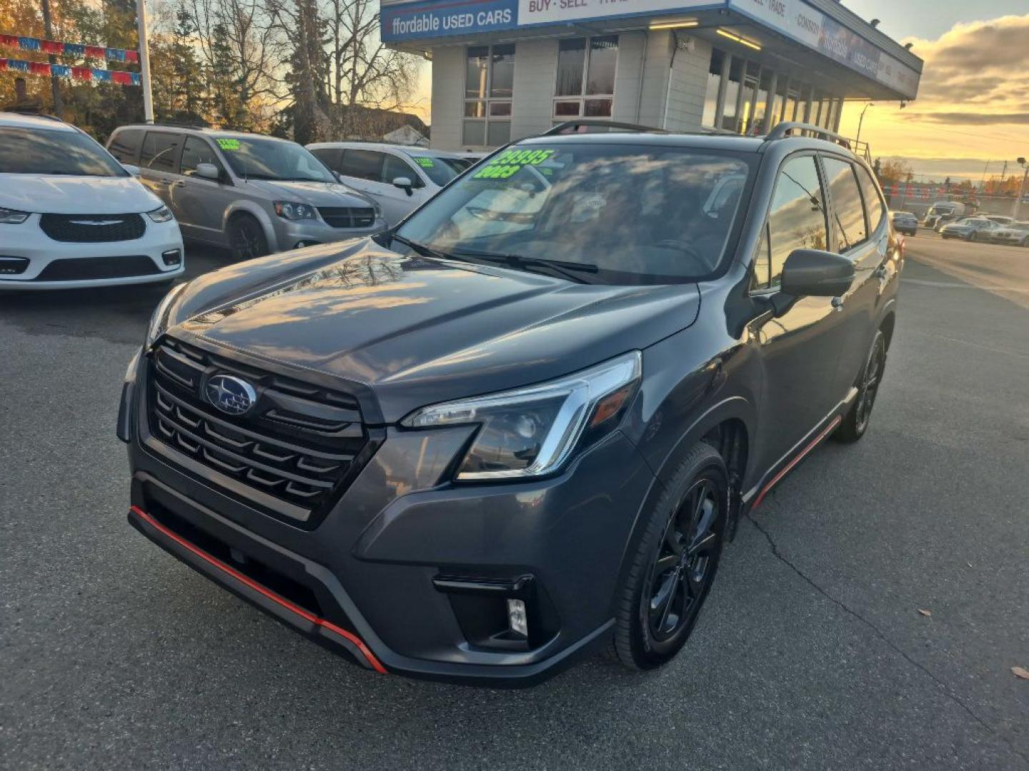2023 SUBARU FORESTER SPORT (JF2SKAJC2PH) with an 2.5L engine, Continuously Variable transmission, located at 929 East 8th Ave, Anchorage, AK, 99501, (907) 274-2277, 61.214783, -149.866074- Photo#0