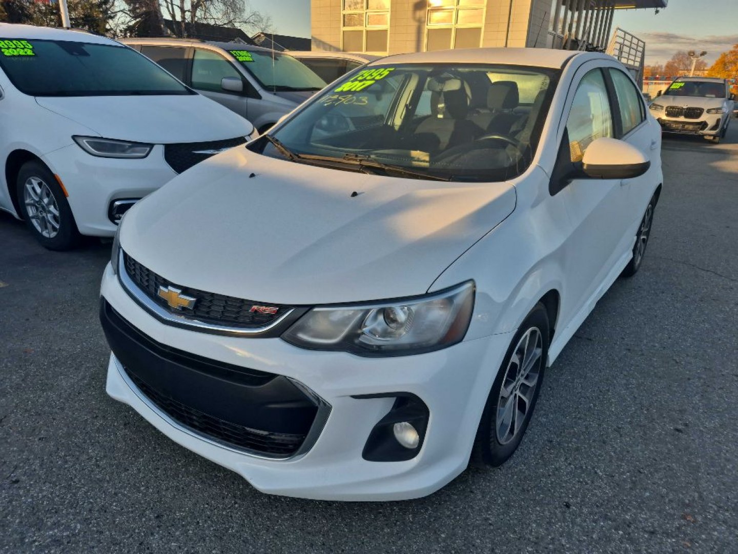 2017 WHITE CHEVROLET SONIC LT (1G1JD5SH4H4) with an 1.8L engine, Automatic transmission, located at 929 East 8th Ave, Anchorage, AK, 99501, (907) 274-2277, 61.214783, -149.866074- Photo#0