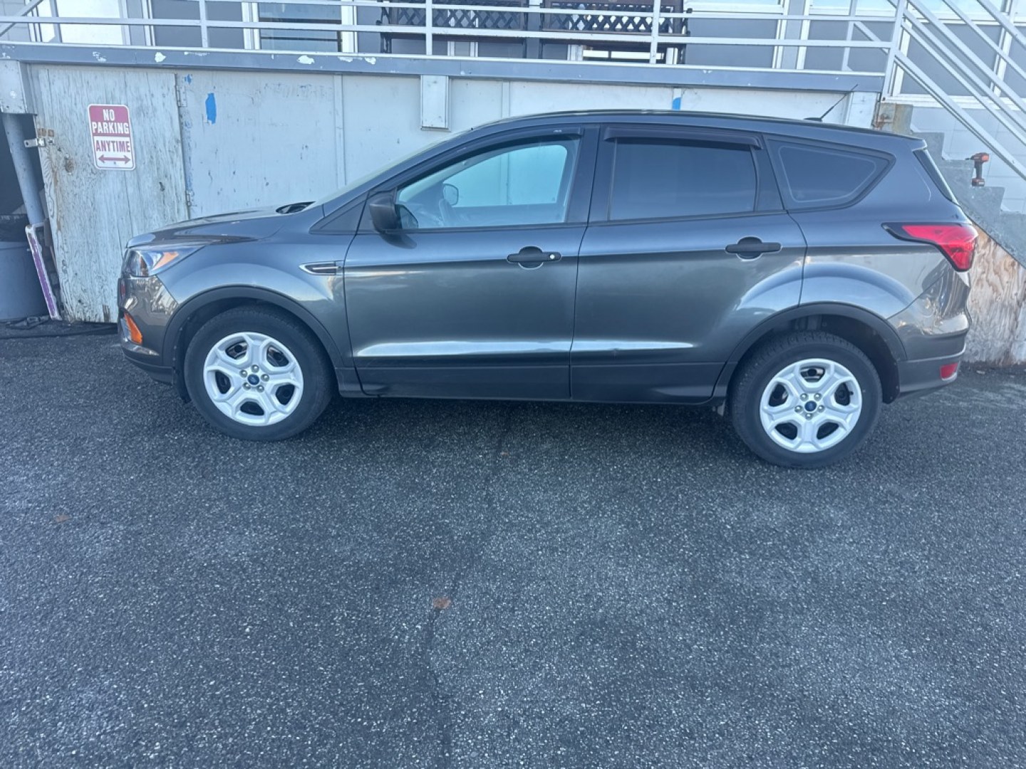 2019 GRAY FORD ESCAPE S (1FMCU0F73KU) with an 2.5L engine, Automatic transmission, located at 929 East 8th Ave, Anchorage, AK, 99501, (907) 274-2277, 61.214783, -149.866074- Photo#1