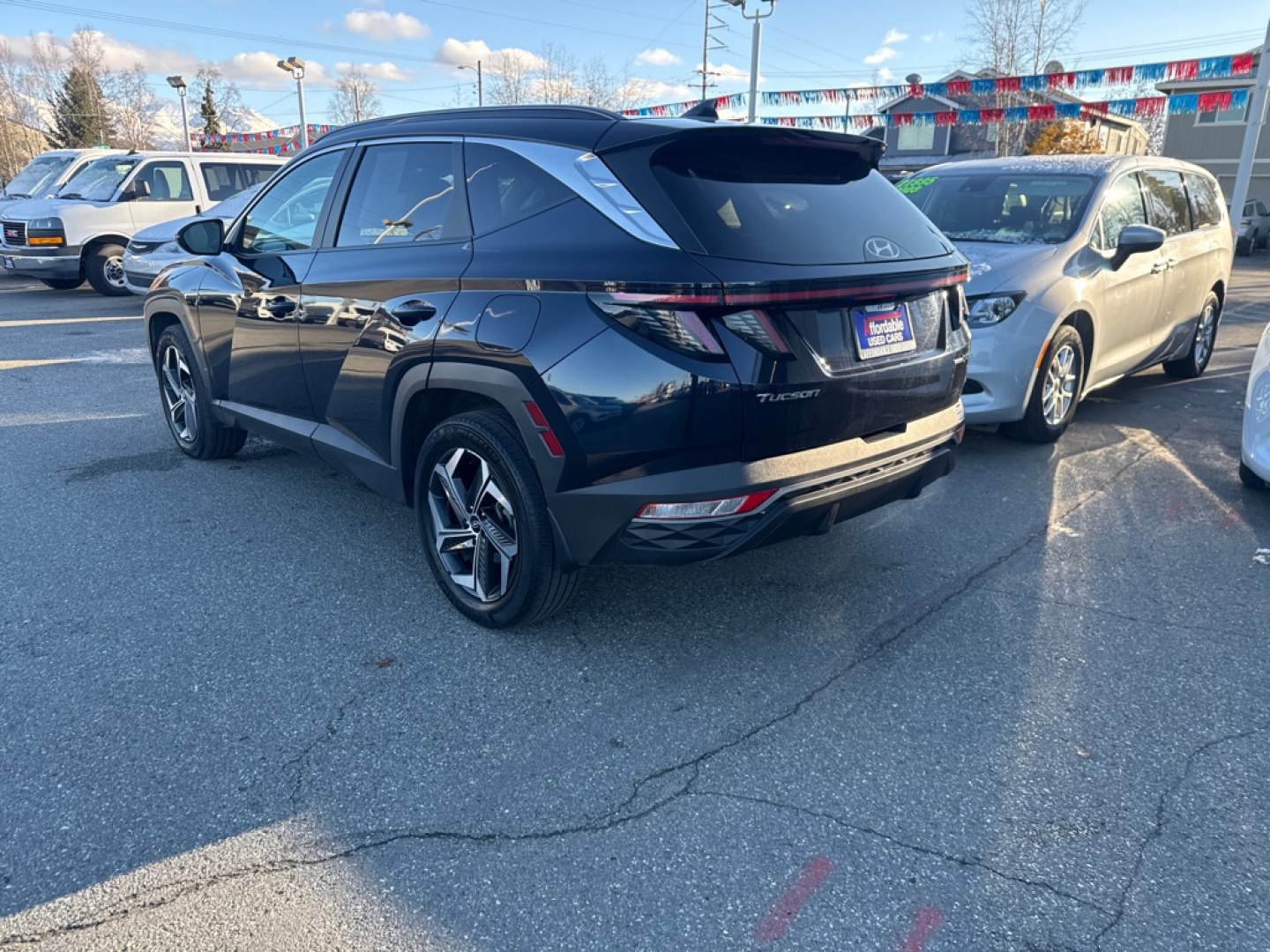 2023 BLUE HYUNDAI TUCSON SEL CONVENIENCE (KM8JFCA14PU) with an 1.6L engine, Automatic transmission, located at 929 East 8th Ave, Anchorage, AK, 99501, (907) 274-2277, 61.214783, -149.866074- Photo#2