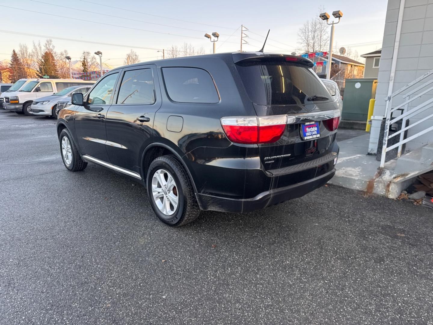 2013 BLACK DODGE DURANGO SXT (1C4RDJAG1DC) with an 3.6L engine, Automatic transmission, located at 929 East 8th Ave, Anchorage, AK, 99501, (907) 274-2277, 61.214783, -149.866074- Photo#2